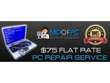 $75 flat rate computer repair service
