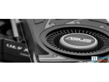 Artsy photo of an AMD Radeon R9 290 video card manufactured by Asus